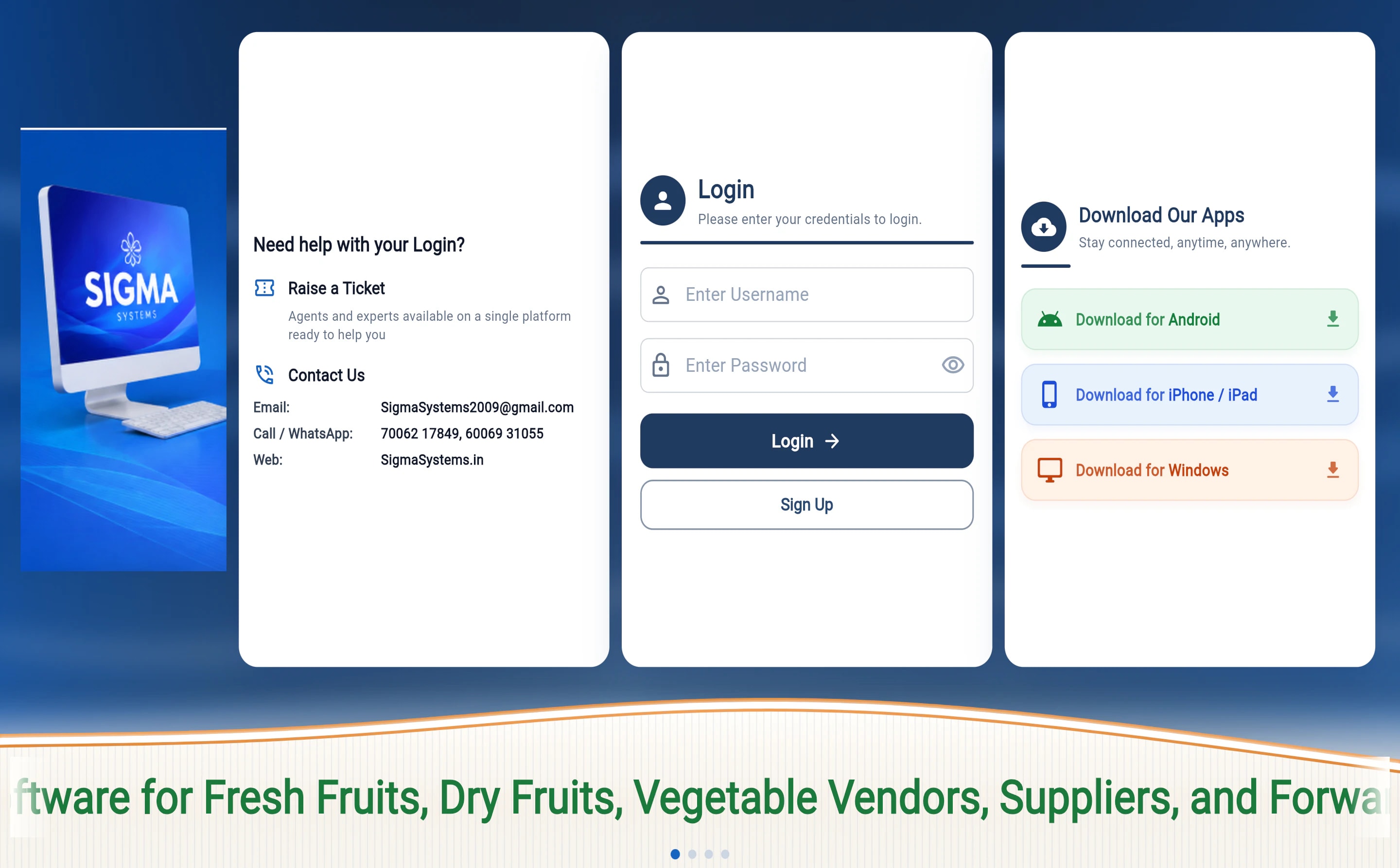 Khata ERP website